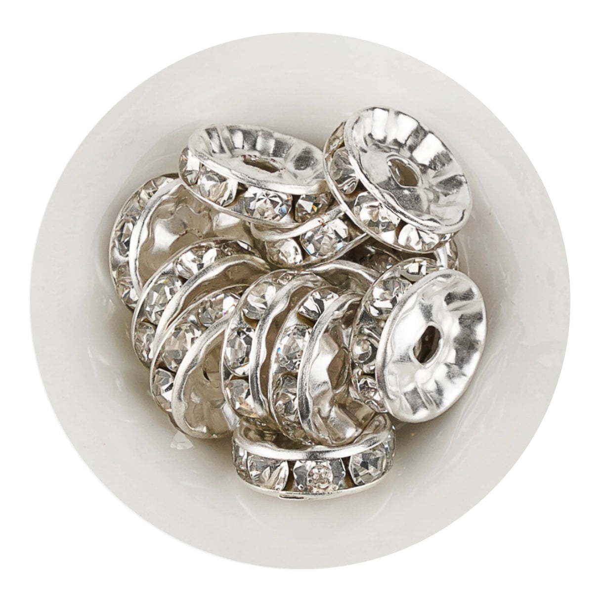 Bead Spacer Disc - Silver
