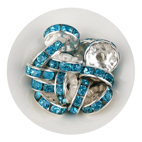 bead spacer disc turquoise