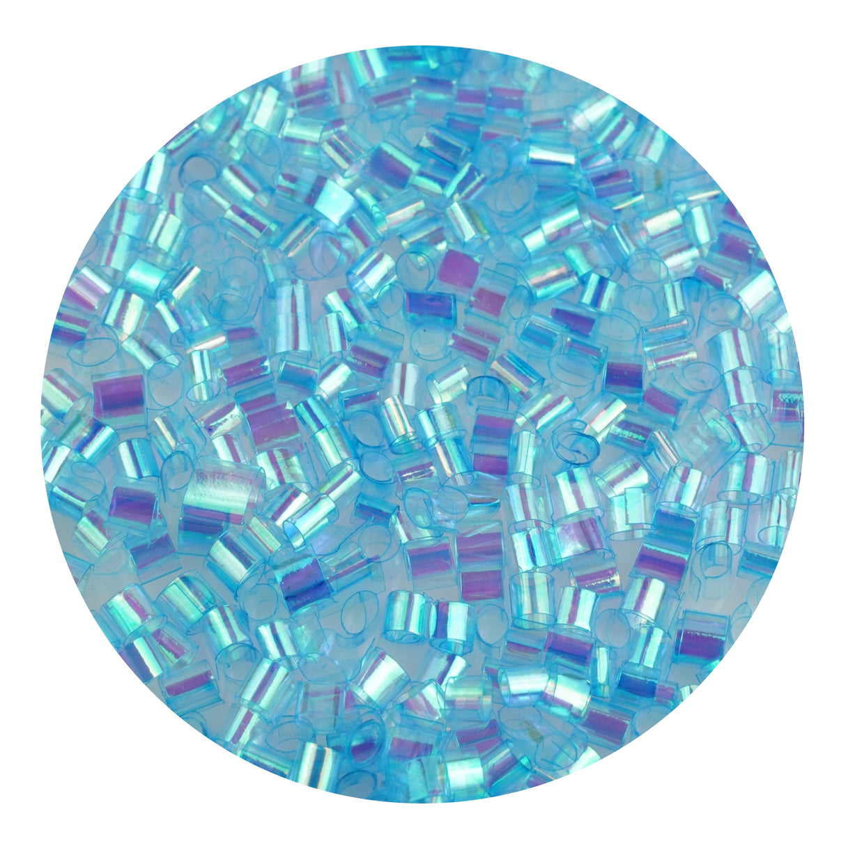 bingsu beads iridescent blue