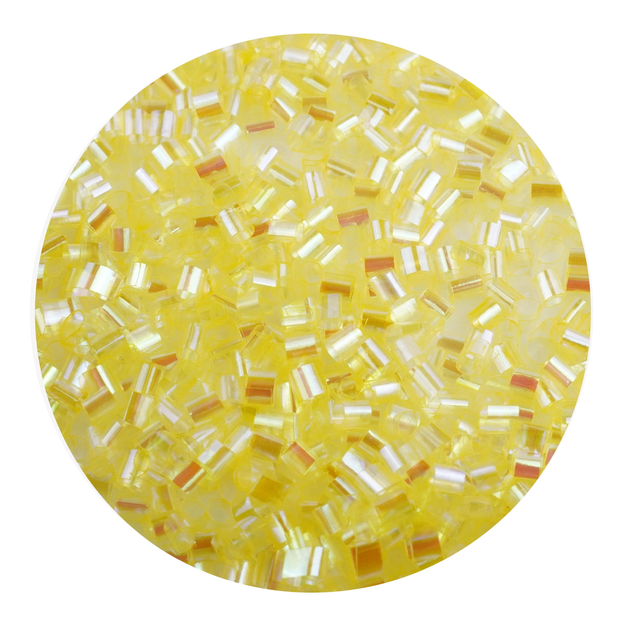 bingsu beads iridescent light yellow