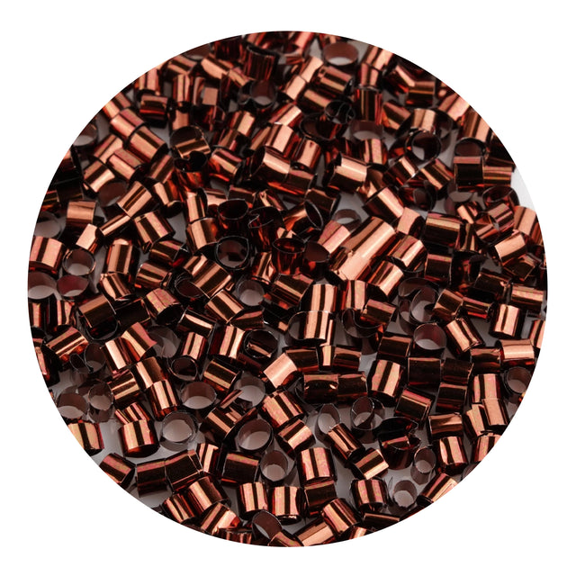 bingsu beads metallic brown