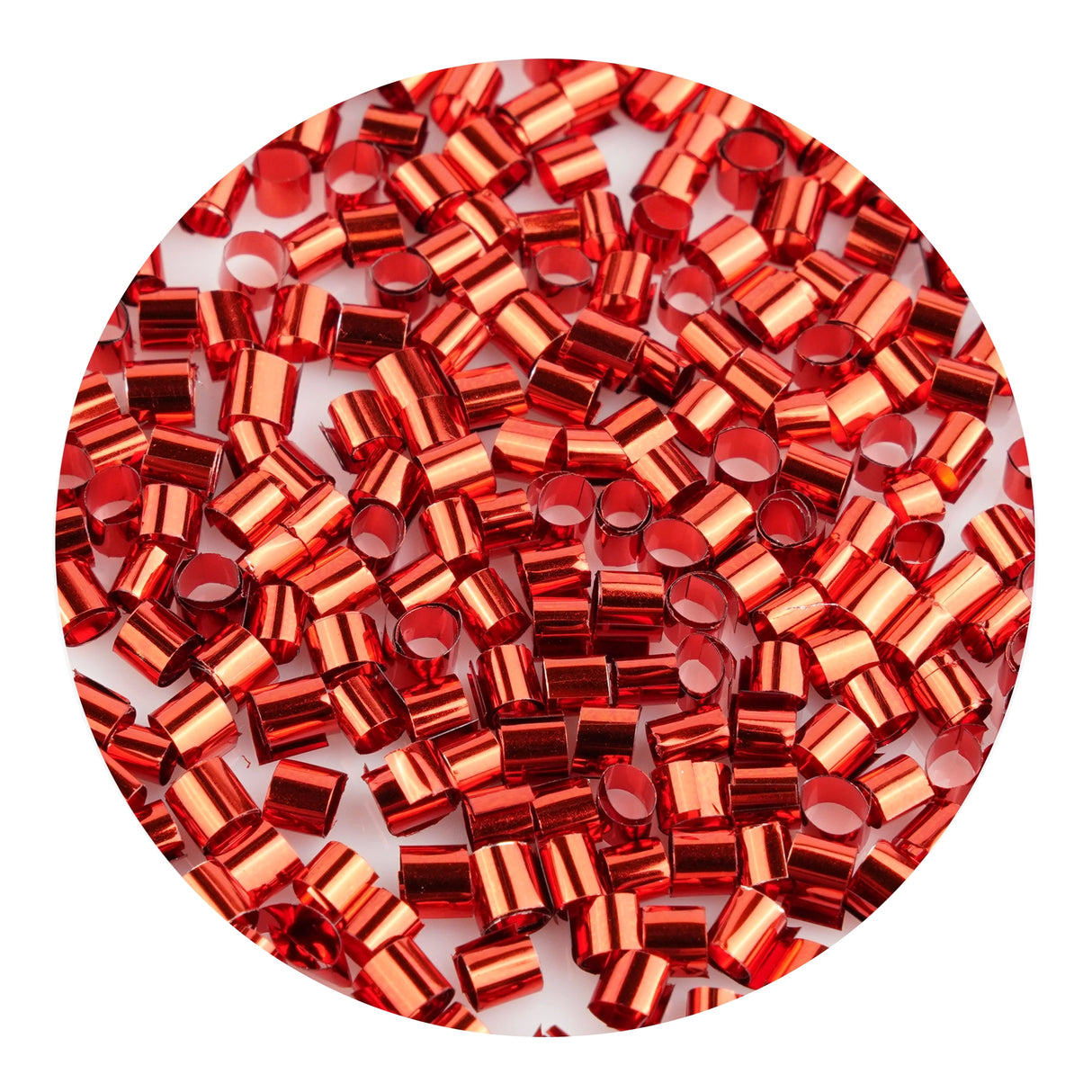 bingsu beads metallic red