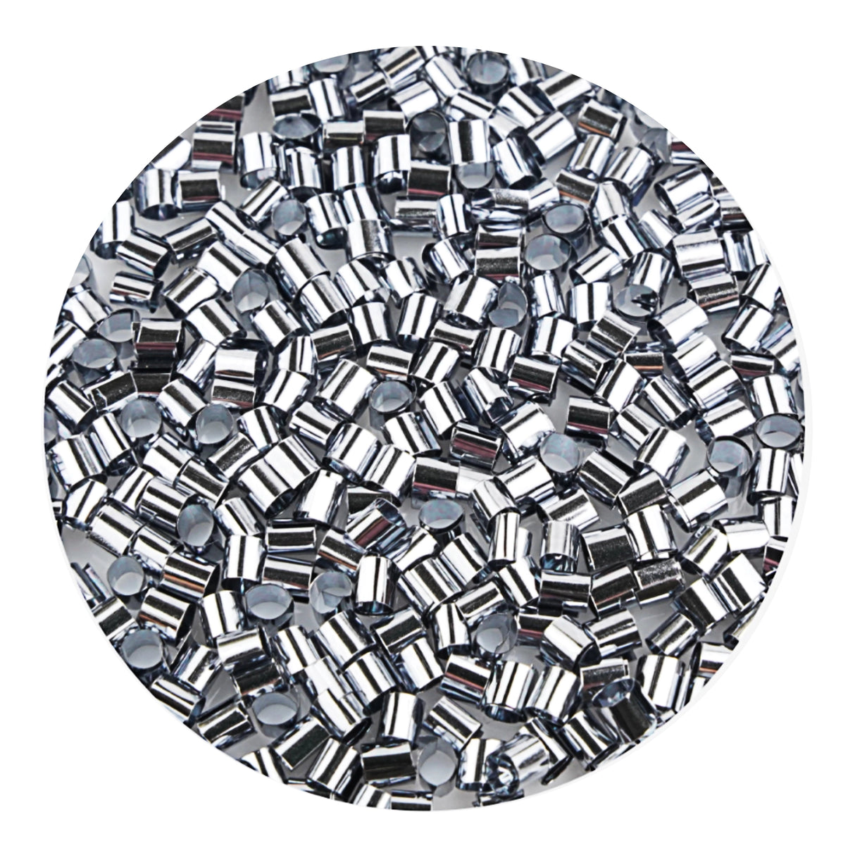 Bingsu Beads - Metallic Silver