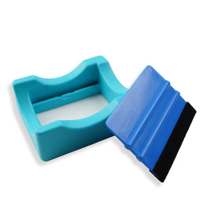 Cup Cradle & Felt Squeegee Set - Blue