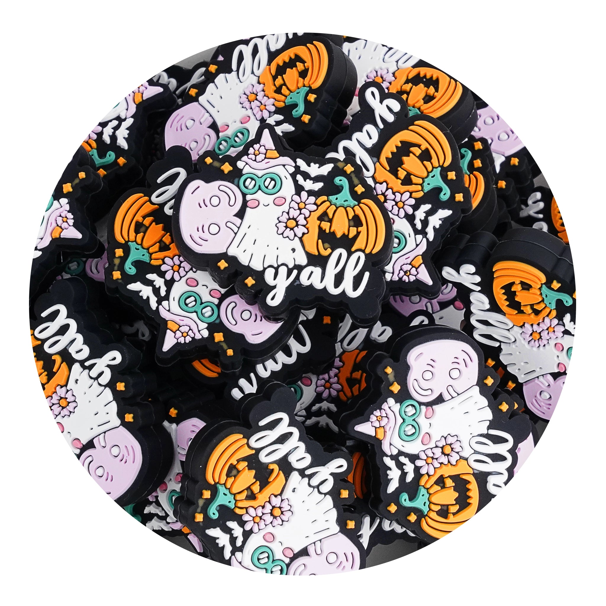 Master Maker Crafts -  Silicone Focal Bead - Boo Y'all (5 Beads) | Master Maker Crafts - Wholesale Craft Supplies - Fast Shipping from Ohio DIY Craft Warehouse