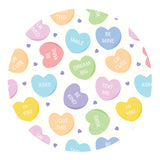Candy Hearts Sublimation Paper Print