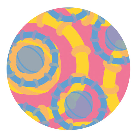 circles all around sublimation paper print