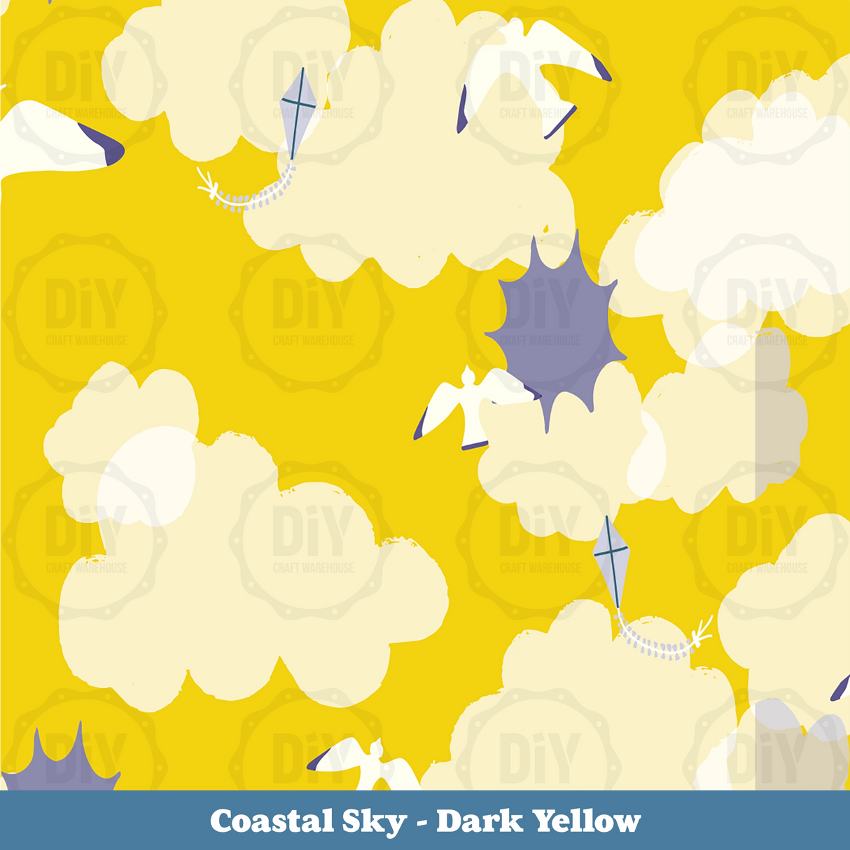 Coastal Sky Sublimation Transfer - Dark Yellow