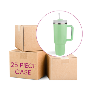 Handled Travel Mug Standard Glossy - Light Green