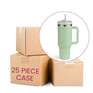 Handled Travel Mug Standard Matte - Light Green