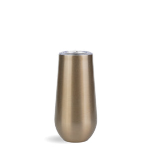 champagne tumbler polished metallic gold