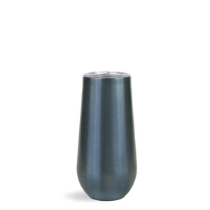 Champagne Tumbler Satin Metallic - Dusted Blue