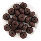 Silicone Bead Abacus Disc - Chocolate