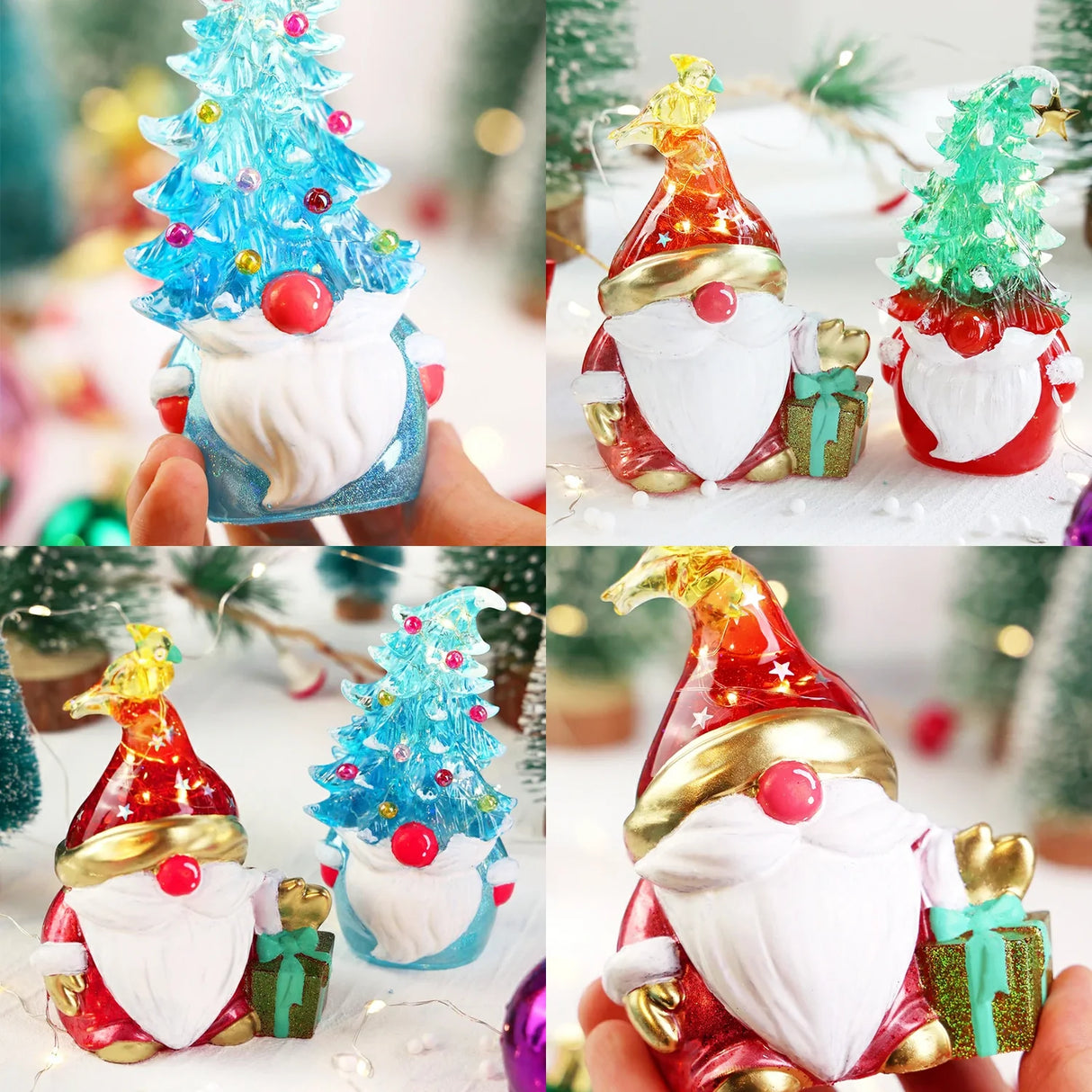 Resin Silicone Mold - Christmas Gnomes