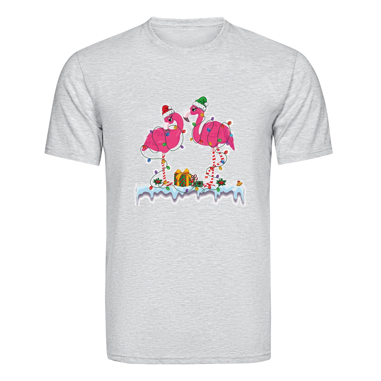 DTF Heat Transfer - Christmas Flamingo