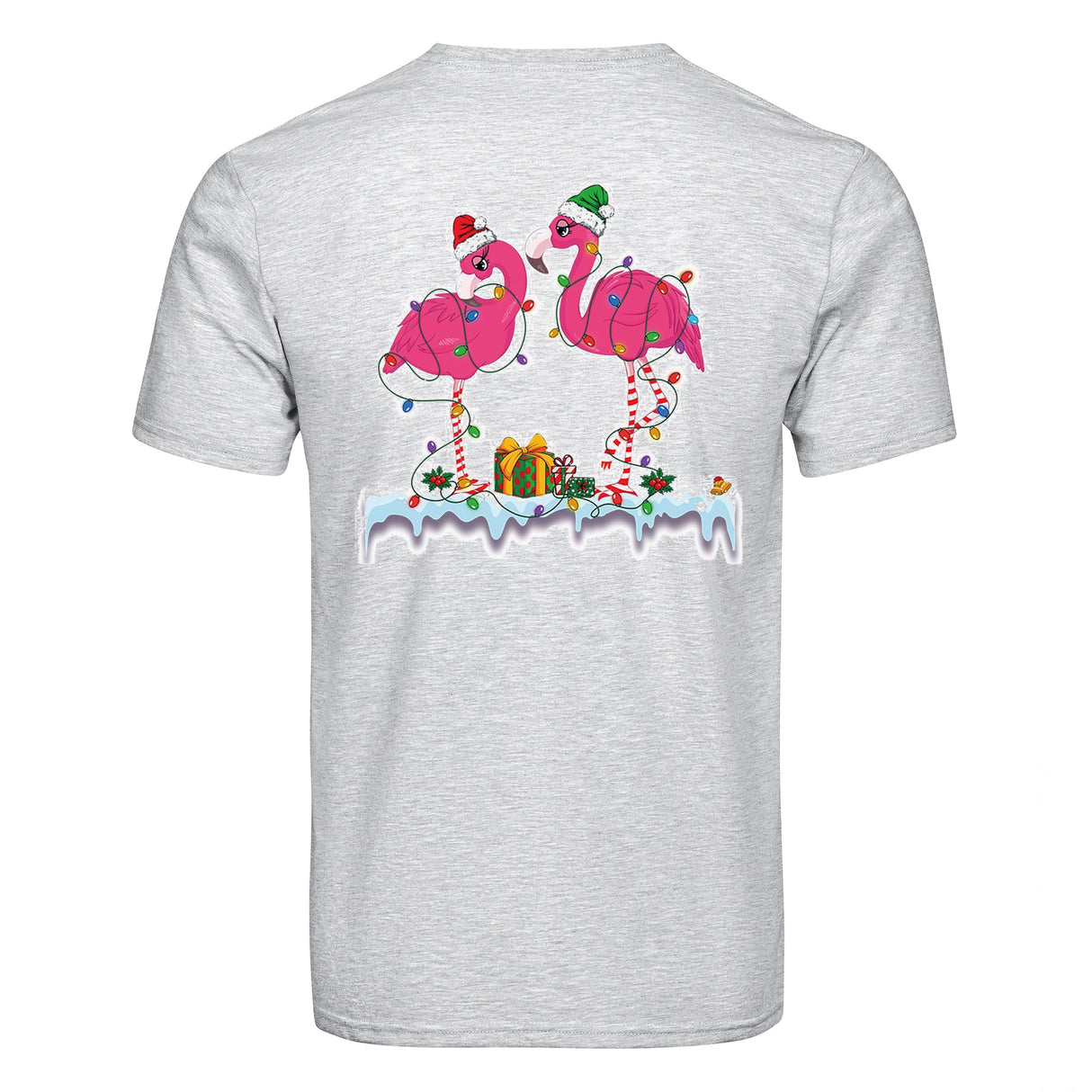 DTF Heat Transfer - Christmas Flamingo