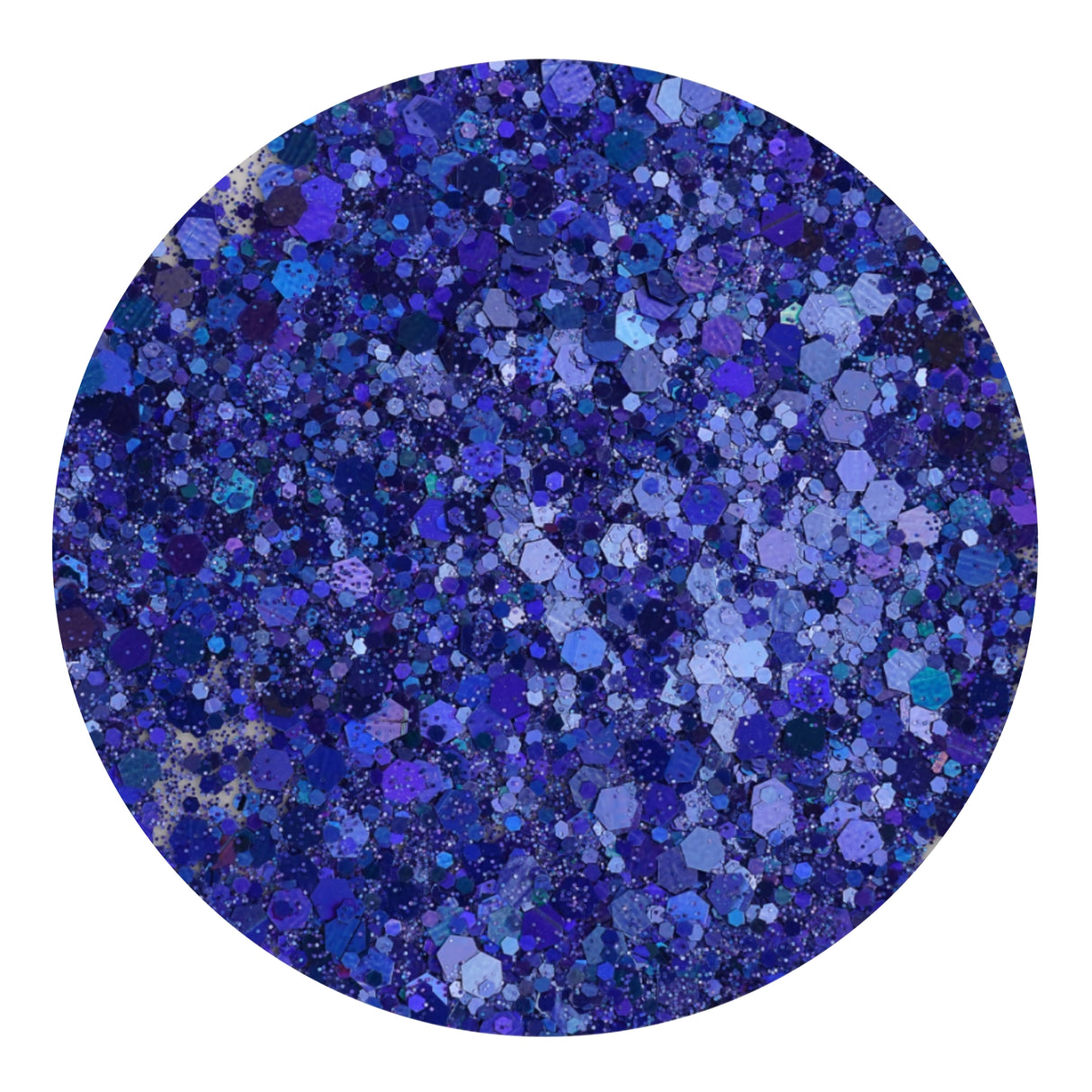 chunky glitter holographic banging blue