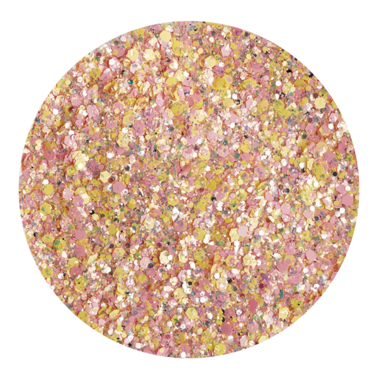 Chunky Glitter Rainbow Iridescent - Gilded Blush Fusion