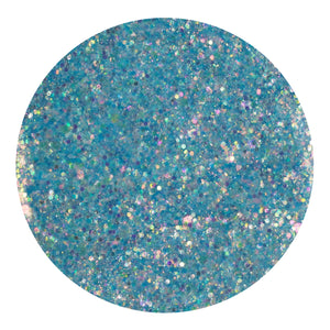 chunky glitter rainbow iridescent sapphire sky