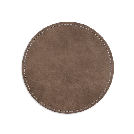 coaster vegan leather round gray
