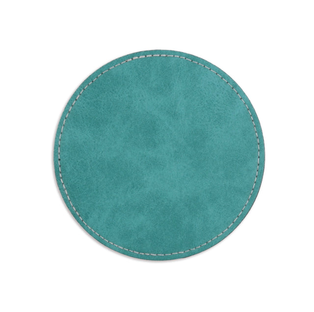 Coaster Vegan Leather Round - Green