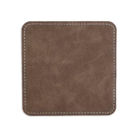 coaster vegan leather square gray