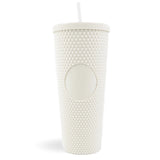 Cold Cup Tall Double Wall Studded - White