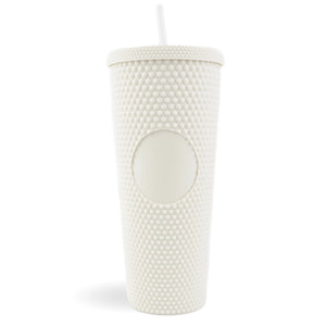 Cold Cup Tall Double Wall Studded - White