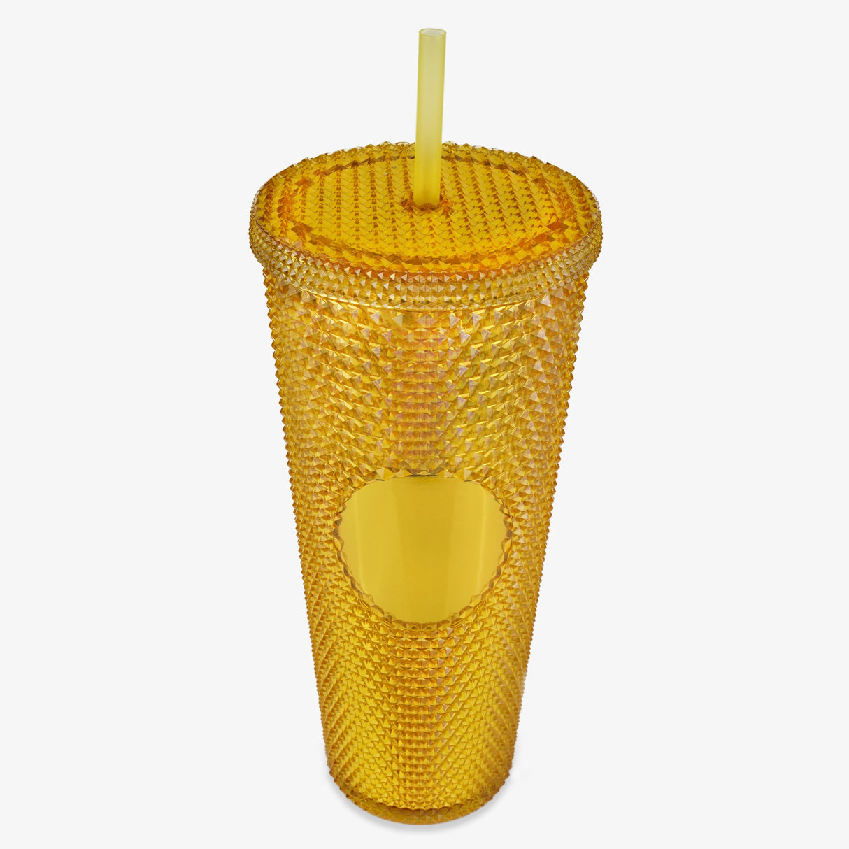 cold cup tall double wall studded gold
