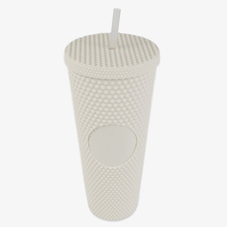 Cold Cup Tall Double Wall Studded - White