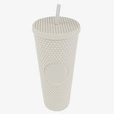 cold cup tall double wall studded white