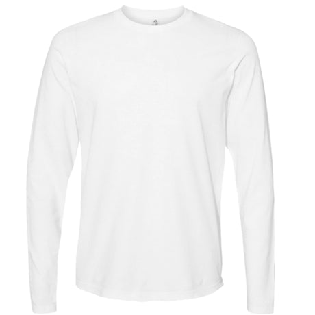 crewneck t shirt long sleeve white