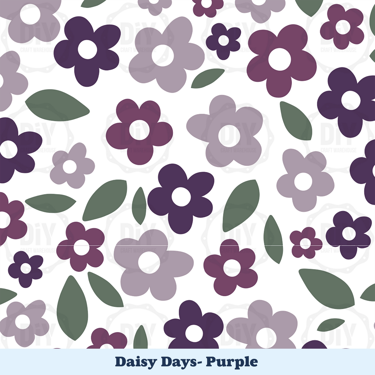 Daisy Days Sublimation Transfer - Purple