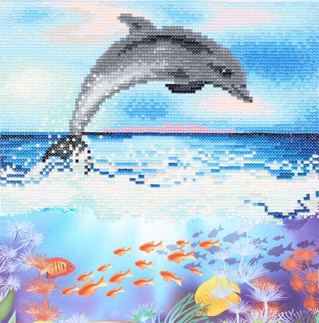 diamond art kit dolphin