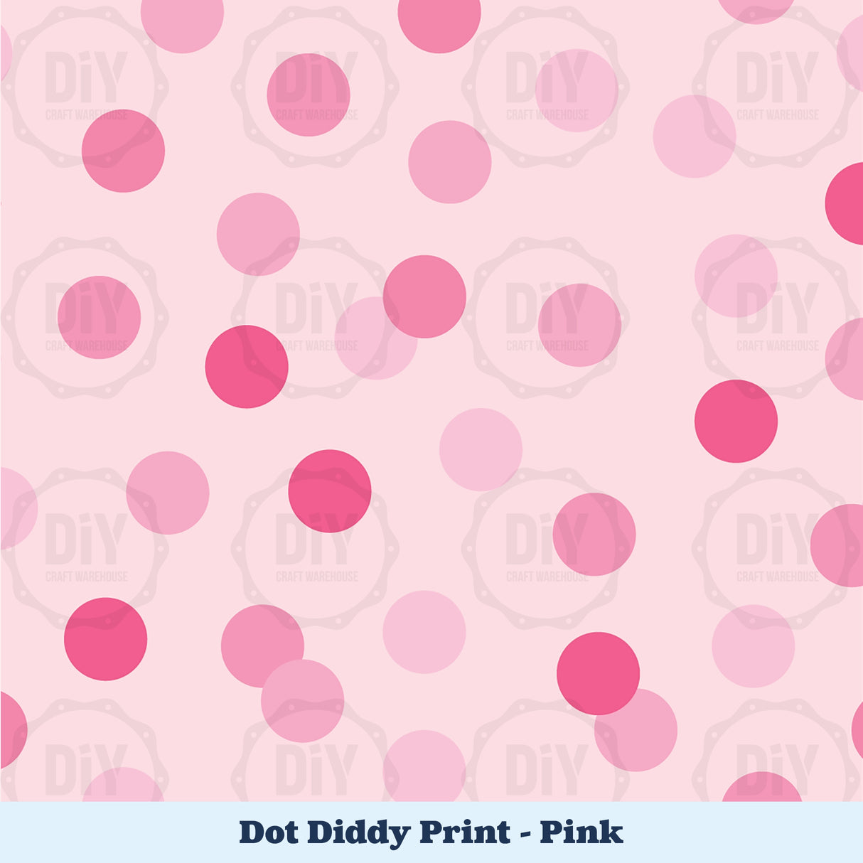 Dot Diddy Sublimation Transfer - Pink