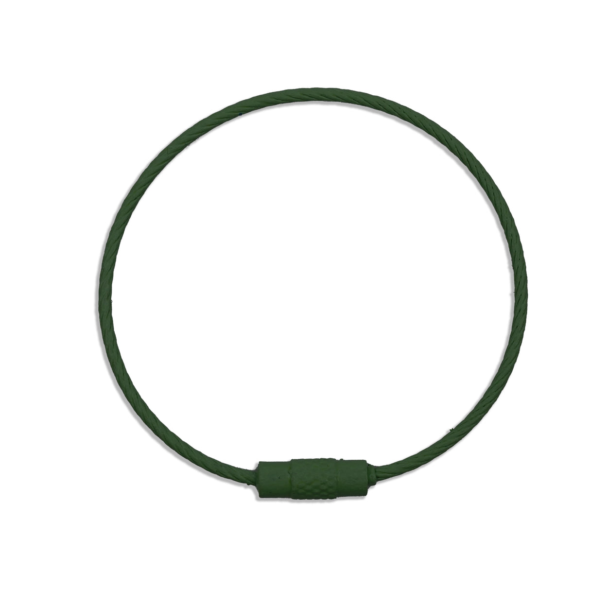 Beadable Charm Tumbler Cable - Dark Green