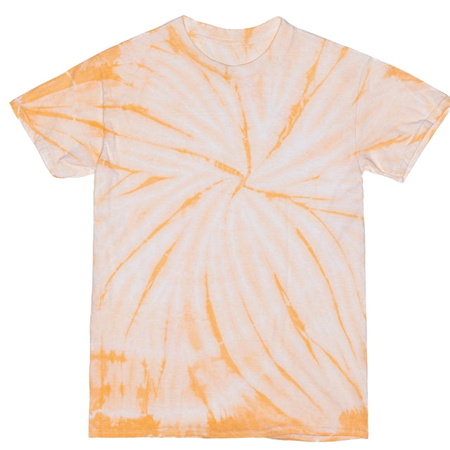 electric rainbow cyclone t shirt tangerine short sleeve