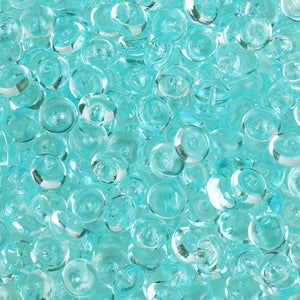 fish bowl beads teal