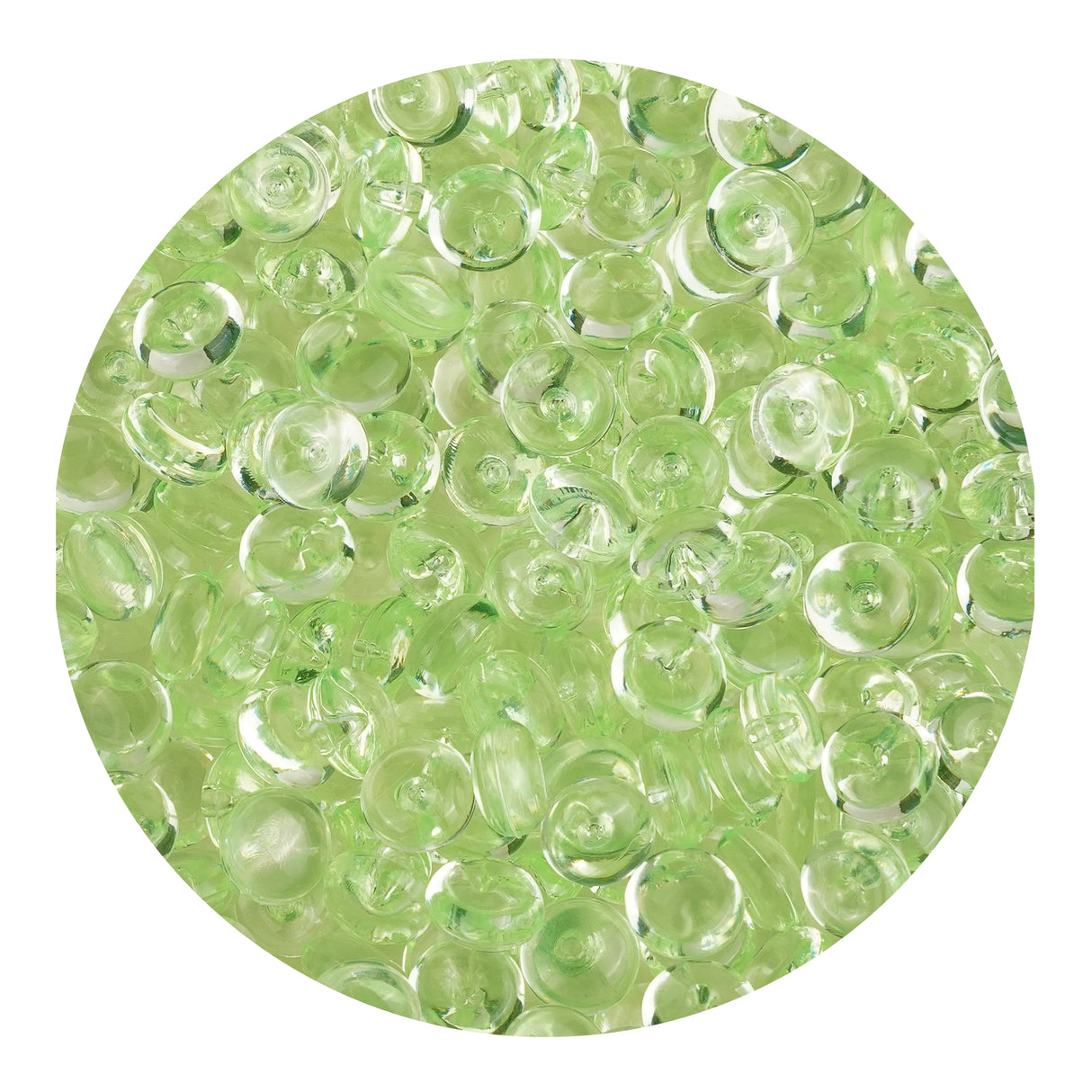 Fish Bowl Beads - Green