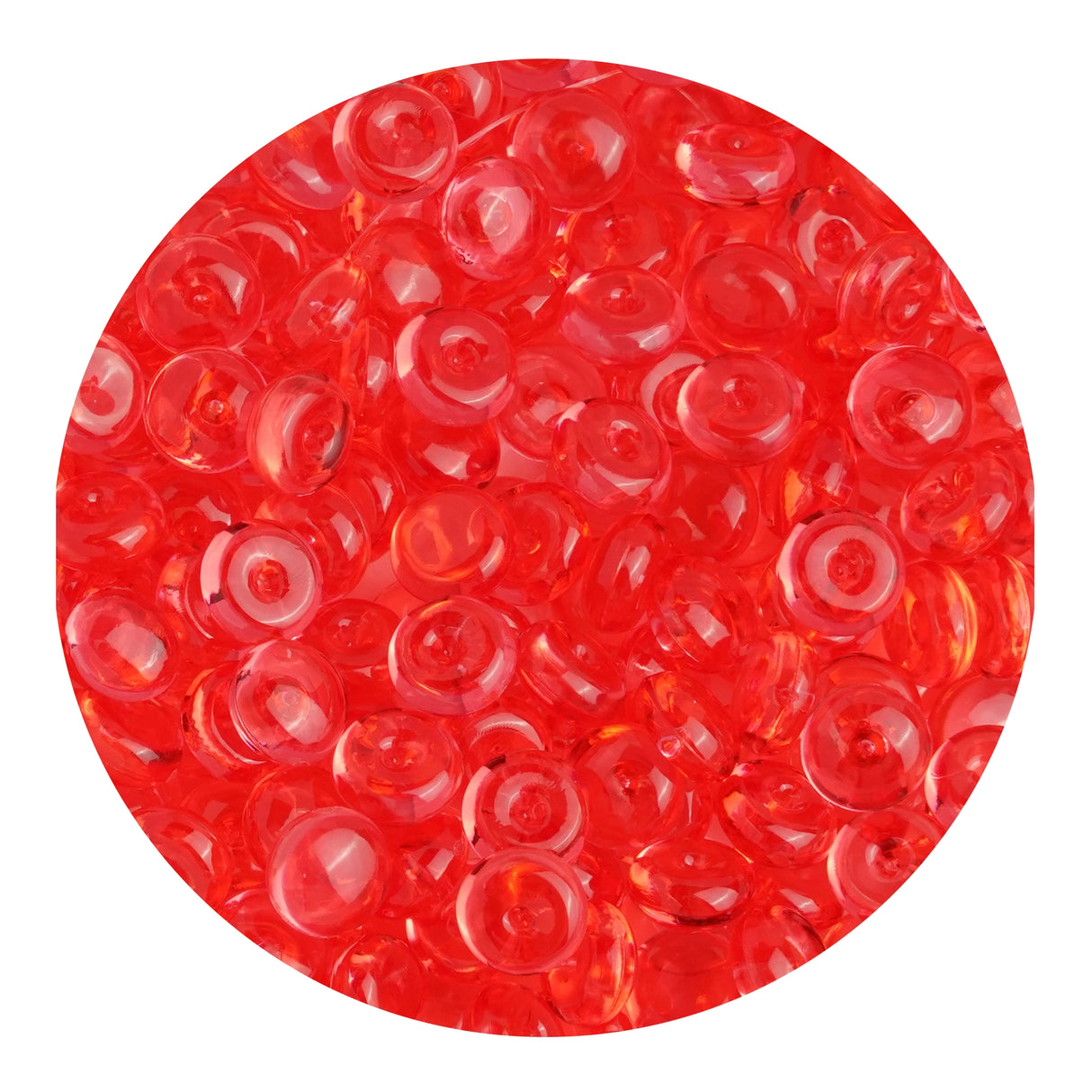 Fish Bowl Beads - Red