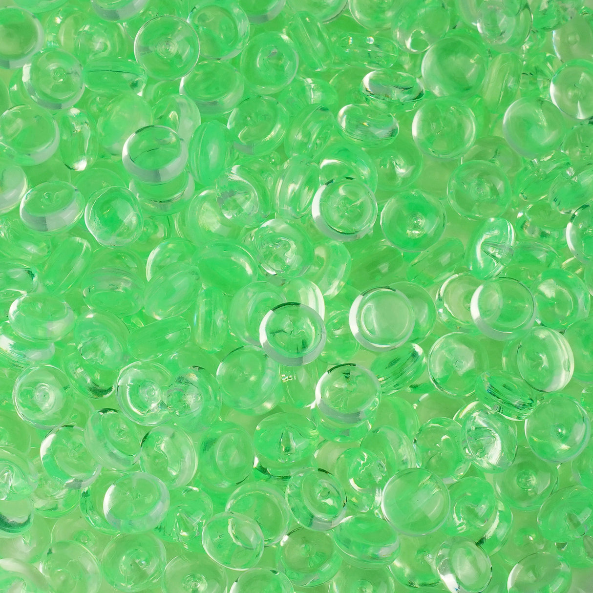 Fish Bowl Beads - Bright Green