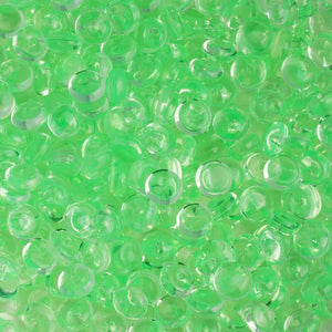 fish bowl beads bright green