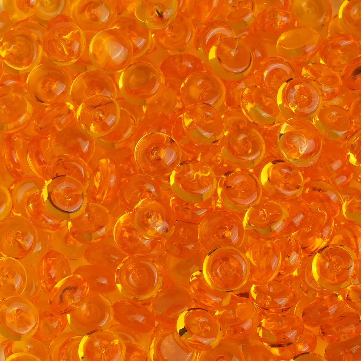 fish bowl beads orange