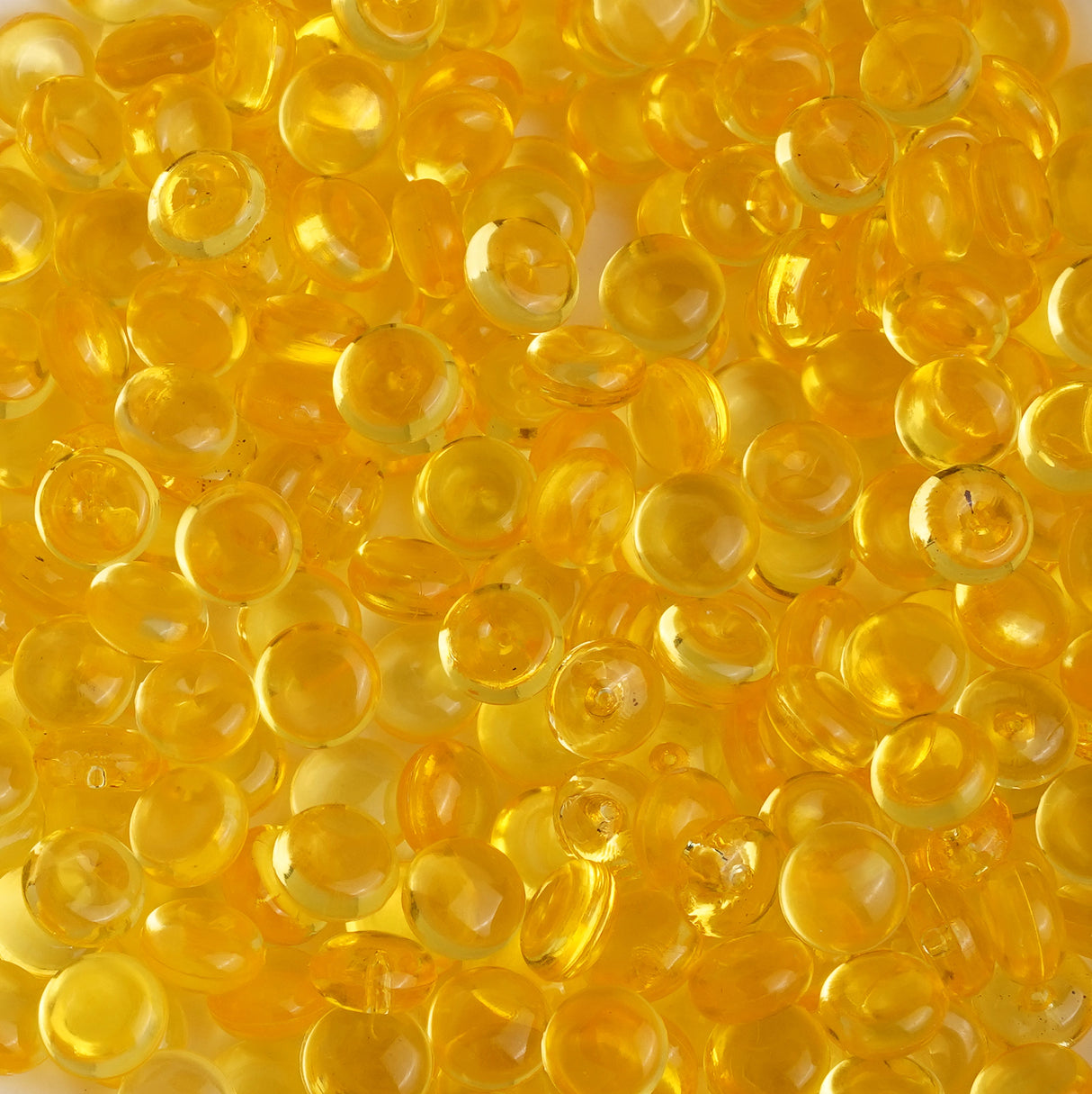 fish bowl beads yellow