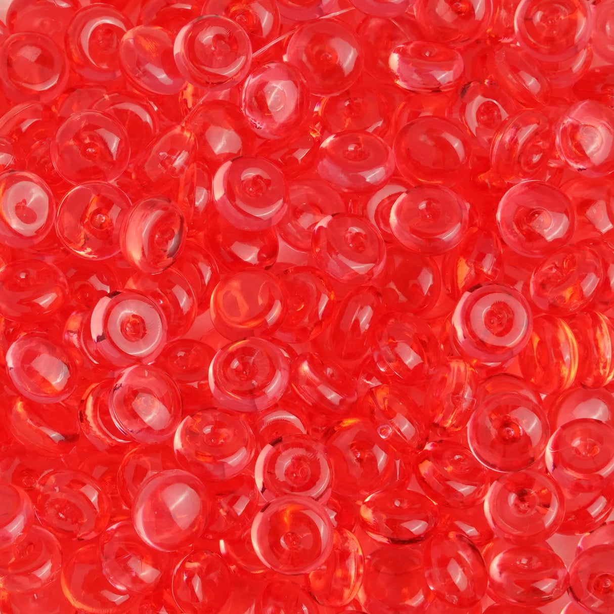Fish Bowl Beads - Red