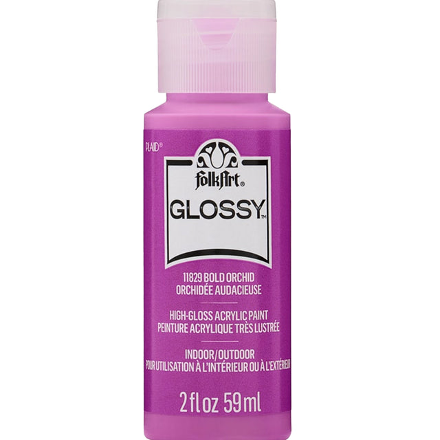 glossy acrylic paint bold orchid