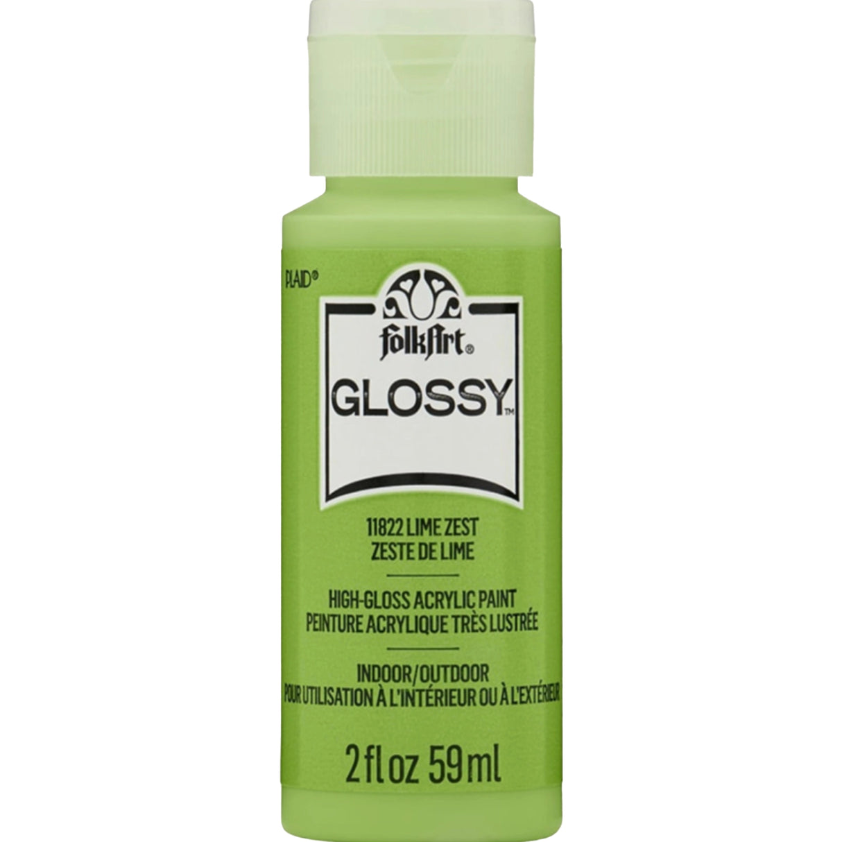 glossy acrylic paint lime zest