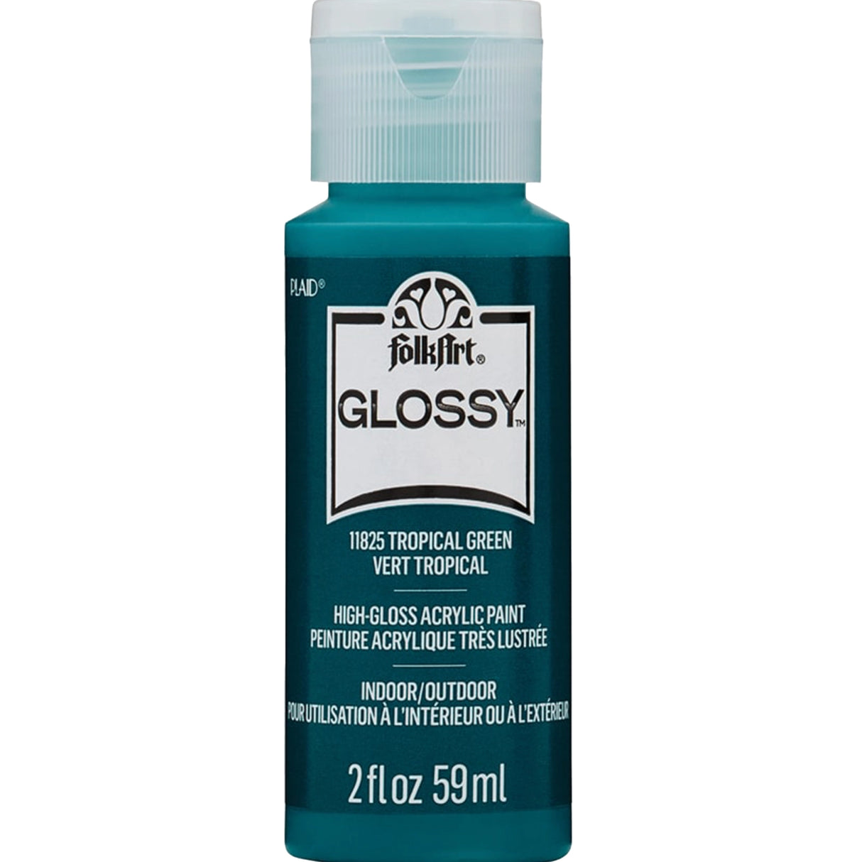 glossy acrylic paint tropical green
