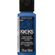 kicks studio flexible shoe acrylic paint bright blue