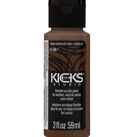 kicks studio flexible shoe acrylic paint chocolate bar